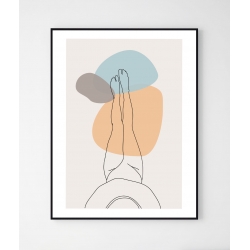 Plakat Minimalistyczny Line Art Kobieta No 6. (40x50)